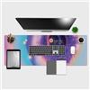 Giallobus - Tappetino scrivania - Materia - Vinile - 120x40cm - 74 - Galaxy eye - Tappetino mouse, sottomano tavolo pad, copri scrivania antiscivolo