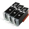 Printing Saver 3x PIGMENTO NERO PGI-580PGBK XXL compatibili cartucce d'inchiostro per CANON Pixma TR7550 TS6151 TS6251 TS6350 TS6351 TS705 TS8150 TS8152 TS8250 TS8251 TS8252 TS8352 TS9150 TS9550 TS9551 TS9551C