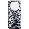 Mixroom - Cover Custodia Back case In TPU Silicone Morbida Per Xiaomi Redmi Note 14 Pro 4G Fantasia Leopardato Bianco E Nero M756