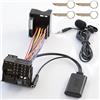 Gettimore Cavo audio Aux-In Bluetooth per Ford Focus Mk2, Fiesta Mk6, Mondeo Mk3/Mk4, C-Max, Kuga Mk1, S-Max Mk1, Galaxy