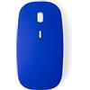 Generico Mouse Wireless ottico Senza Fili Ergonomico Soft Touch a Batteria Pile Usb Pc (BLU)