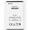 Audiosystem Batteria Compatibile Per BRONDI Amico Super Voice W11 / SuperVoice/Fedele Liion/Amplivox Ampli Vox Con Capacita' Originale 800mah BL-4C / BL4C Bianca Pila Nuova Ricambio Sostituzione