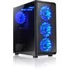 L-Link Avatar PC Case LED Blu USB 3.0 con Finestra