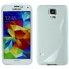 ebestStar - Cover Compatibile con Samsung S5 G900F, Galaxy S5 New G903F Neo Custodia Protezione S-Line Design Silicone Gel TPU Morbida e Sottile, Bianco [Apparecchio: 142 x 72.5 x 8.1mm, 5.1'']