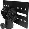 Asuinxurr girevole da 35 mm con supporto in metallo, tappo superiore per supporto per altoparlante DJ, adattatore, tappo superiore per supporto girevole DJ, adattatore