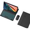 HLTOOP Custodia con Tastiera per Redmi Pad SE 11 inch, Tastiera Wireless Retroilluminata Staccabile con Copertura Protettiva Magnetica, Mouse,Nero