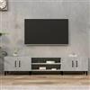 QZZCED Tavolino Porta TV mobile tv soggiorno mobiletto tv Mobile Porta TV Grigio Cemento 180x31,5x40 cm Legno Multistrato per Soggiorno, Camera da Letto