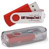 MEINAMI 25 Pezzi Pen Drive Personalizzata 4GB Chiavetta USB con il tuo Logo USB 2.0 - Rosso