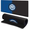 Head Case Designs Licenza Ufficiale Inter Milan Nero & Blu Logo Cresta 23.62 x 11.81 x 0.12 Inches (600 x 300 mm) - L Tappetino per Mouse E Scrivania da Ufficio per Giochi Tastiera PC