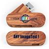 MEINAMI Mogano Personalizzato Chiavetta USB Natura Legno 32GB 50 PACK