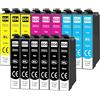 Generico 15x 604XL Cartucce Compatibili per Epson 604 604XL Multipack per Epson Expression Home XP-2200 XP-2205 XP-3200 XP-3205 XP-4200 XP-4205 Workforce WF-2910 WF-2930 WF-2950 (15 Pezzi)
