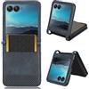 BellaCase Custodia Motorola RAZR 40 Ultra [Slot per Carte] [Caso Pratico] Compatibile con Lo Smartphone Motorola RAZR 40 Ultra(Blu)