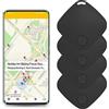 FiTspi 4 localizzatori GPS a forma di tessera, per portafoglio e chiavi, Bluetooth, con allarme anti-smarrimento, promemoria per chiavi, animali domestici, telefono, portafoglio, borsa, dispositivo