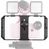 ULANZI U-Rig Pro - Supporto stabilizzatore per telefono video, presa di vista per dispositivo video, universale per iPhone e Samsung, colore: nero