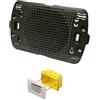 TOT ELECTRIC Diffusore audio sonoro da incasso per scatola cassetta 503 a parete altoparlante nero placca living light incluso LN4703 per amplificatore