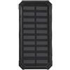 Shanrya Caricabatterie Power Bank, Solar Power Bank 20000mAh Grande capacità e rispettoso 'ambiente per l'esterno per i viaggi per la casa per la scuola(Nero)