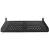 SCE Network Ripiano per armadio di rete, da 19, 19 pollici, 1HE, 250 mm di profondità, colore nero RAL9004, portata 15 kg