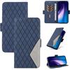 Ttianfa Compatibile con OPPO Reno 7 Custodia, PU Pelle Fibbia Magnetica Portafoglio Flip Cover con Slot per Schede, Antiurto Kickstand Case Protector Bumper-Blu
