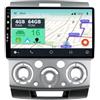 YUNTX Android 14 2 Din Autoradio per Ford Ranger/Mazda BT50 (2006-2011)-9 pollice Touch Screen-Gratuiti Camera-Support DAB/Bluetooth 5.0/CarPlay/WiFi/Controllo del volante/Mirror-Link/WiFi/USB/4G