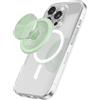 PopSockets Handygriff für MagSafe, magnetisch- Honigmelone | Mit Magnet, Abnehmbar, Kindle/iPhone/Android/Tablet, Grün, Petrol, Türkis, Metall, Emaille, Top