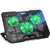 Duronic Laptop Cooling Pad LC3: Supporto di raffreddamento laptop da 14-17,3 con velocità della ventola regolabile a 1400 giri/min, 6 livelli di altezza, luci LED, design leggero ed elegante