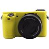Generic Custodia morbida in silicone per fotocamera Custodia in gomma gialla armatura pelle protettiva per fotocamera Sony Alpha A6100