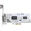 Asyduey Scheda di Espansione PCIE Scheda di Acquisizione Video da PCIE A AV per Sorveglianza HD con Risoluzione 640X480 Scheda di Acquisizione Immagini