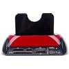 Sconosciuto Docking Station 875J All-In-One dual SATA / IDE HDD con un pulsante di backup per 2.5 /3.5 SATA / IDE HDD (nero + rosso)