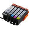 Canon Set di 5 cartucce d'inchiostro originali PGI-570 CLI-571 per stampanti Canon TS, senza imballaggio, solo (non compatibili con la serie MG), colore: nero