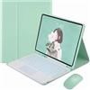JZCZMCE Custodia con Tastiera per Samsung Galaxy Tab S10 Lite 10,9 Pollici 2025 (SM-X400/X406), Tastiera Magnetica Staccabile Retroilluminata Senza Fili con Mouse Bluetooth,Verde