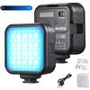 GODOX LITEMONS LED6R Luce video LED RGB Mini luce di riempimento ricaricabile 3200K-6500K Dimmerabile 13 effetti di luce Supporto adsorbimento magnetico con 3 supporti per scarpe fredde