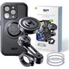 SP CONNECT Moto Bundle II AVM Xtreme | SPC+ | Supporto compatibile con iPhone 14 Pro | Supporto per cellulare da moto | Supporto per smartphone | Accessorio anti-vibrazione per motorino e ciclomotore