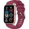 Dyurwa Smartwatch Uomo Donna, Orologio Smartwatch con Effettua/Risposta Chiamate, Sportive Smart Watch con 24H Cardiofrequenzimetro/Contapassi/Sonno
