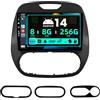 BXLIYER SXAUTO ¦ 8G+256G, 8-Core ¦ Android 14 IPS Autoradio Per Renault Kaptur Captur (2014-2019) - Senza fili Carplay & Android Auto - Camera + MIC - DAB Fast-boot Volante 360-CAM WIFI DSP - 2 Din 9 Pollici