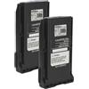 vhbw 2x batteria compatibile con Icom IC-F15S, IC-F14S, IC-A14S, IC-F15, IC-F14, IC-A14, IC-4011 radio (2200mAh, 7,4V, Li-Ion)