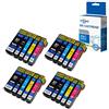 ECSC Compatibile Inchiostro Cartuccia Sostituzione per Epson xp510 xp520 xp600 xp605 xp610 xp615 xp620 xp625 XP700 xp710 xp720 xp800 xp810 xp820 26 x L (Nero/(CLI-551BK/Ciano/Magenta/Giallo, 20-pack)