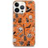 Generic Custodia per iPhone con motivo di Halloween, fantasma zucca, strega estetica regalo spettrale - custodia per cellulare con scheletro gotico (design 2; iPhone 12 Mini)
