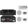 Prostore Italy KIT AUDIO FILODIFFUSIONE 2C CONTROFFITTO VOLUME SEPARABILI BLUETOOTH RADIO FM (CON 4 CASSE)
