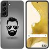 Tumundosmartphone Cover Silicone per Samsung Galaxy S22 5G Disegno Disegni - Barba