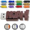 CLE USB FUN Chiavetta USB personalizzata con il tuo testo - il colore di tua scelta - USB 3.0 - 8 Go, 16 Go o 32 Go - un regalo originale e unico (16 GB, Cioccolato)