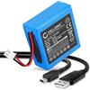 subtel 1x Batteria per Terminale di pagamento/POS Compatibile con Safescan 155i, 135i, 145ix, 112-0410 - (700mAh, 10.8V) + Cavo USB