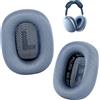 ZLIUCCR Cuscinetti auricolari per cuffie AirPods Max, in rete, compatibili con Apple AirPods Max, con strato in silicone, magnete, memory foam e isolamento acustico (celeste)
