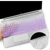 i-Tensodo 2PCS Keyboard Cover for HP 15.6 Laptop 15-dw 15-dy 15-ef 15-db 15-da 15-bs 15-bw 15t 15z 15-dy5033dx 15t-dw300, HP 17.3 Laptop 17-by 17-bs 17-bw 17-ca 17-by1053dx 17-by4061nr-OPurlple+Clear