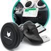 Mobilefox®, supporto magnetico da auto per smartphone, con inserto per lo slot del lettore CD, colore nero