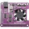 xicoolee Cooling Fan Expansion Board for Raspberry Pi Zero Zero W Zero WH 2B 3B 3B+ 4B 40PIN GPIO I2C Control Speed PCA9685 PWM Output with RGB Speed Indicator LED Power Conversion DC 7~28V