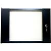WEB world electronic business Porta in Vetro Temperato con Serratura per Armadio Rack 9U - 53 x 36,5 cm