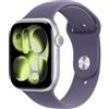 Apple Watch Series 11 silver aluminium 46mm purple fog sport band Size M/L