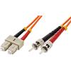 Techly Professional 302396 Cavo Fibra Ottica Multimodale OM2 SC/ST 50/125 1 m Arancione