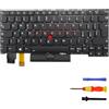 LIAN MO Tastiera di ricambio compatibile con Lenovo ThinkPad X13 Gen1 Yoga X390 X395 Yoga con retroilluminazione (italiana)