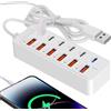 caiduos Hub USB C - Convertitore Type-C 66W,Stazione Di Aggancio USB C Portatile - Per Laptop Telefono Tablet Computer In Casa Ufficio Studio Biblioteca